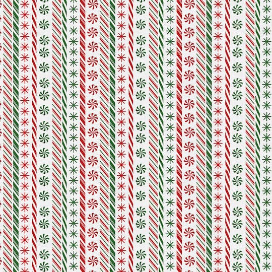 Fabric Editions Peppermint Stripe Cotton Fabric